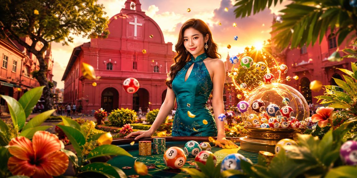 Paparan loteri gaya Melaka dengan tema tempatan Malaysia dalam platform 238